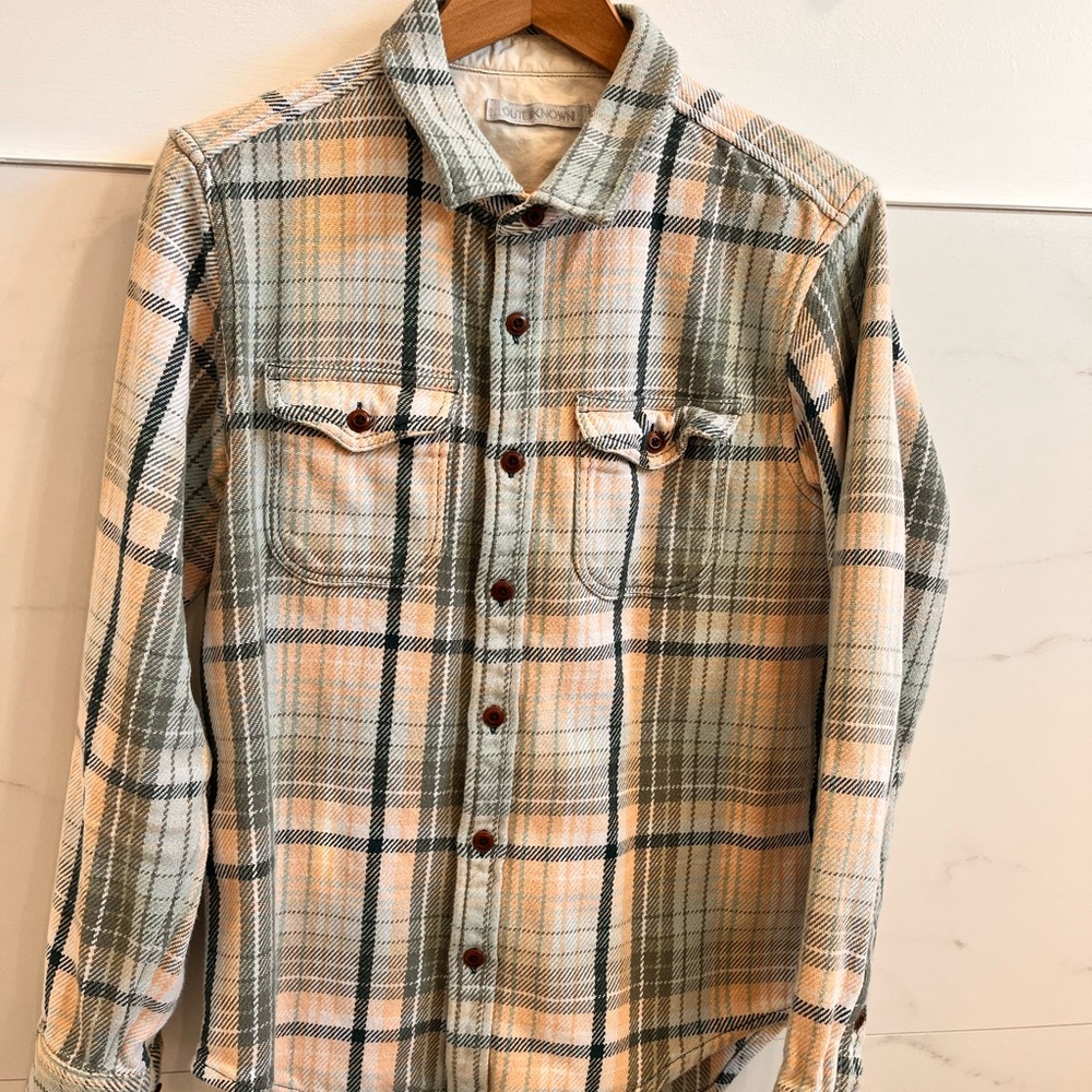 Plaid Button-Up Shirt